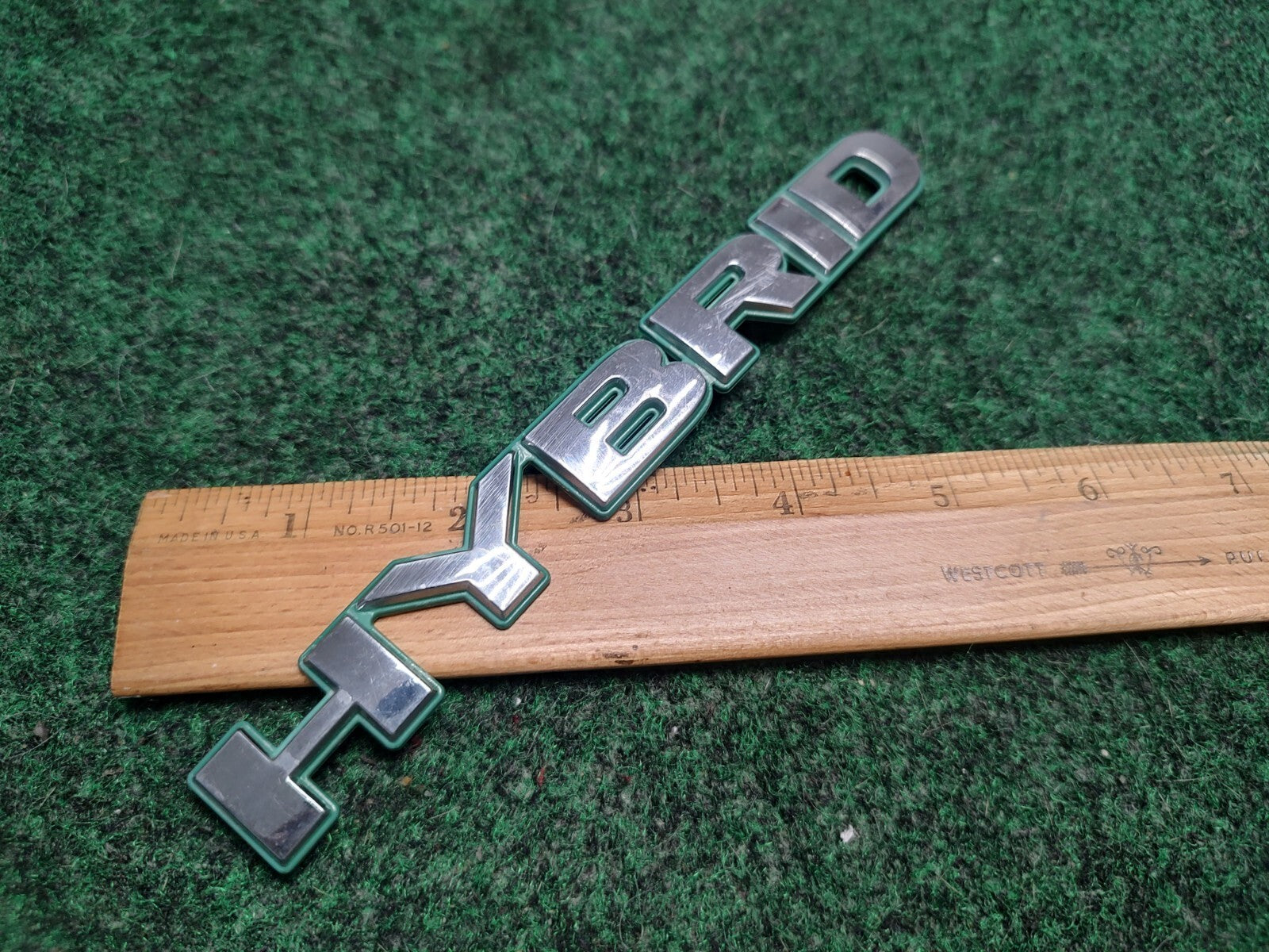 Honda Civic Hybrid Emblem Logo Letters Badge Trunk Rear Chrome OEM 3S6