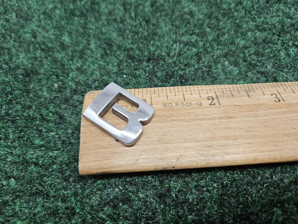 OEM "B" Chrome Individual Letter Lettering Emblem Badge Logo Nameplate 3D 7S7