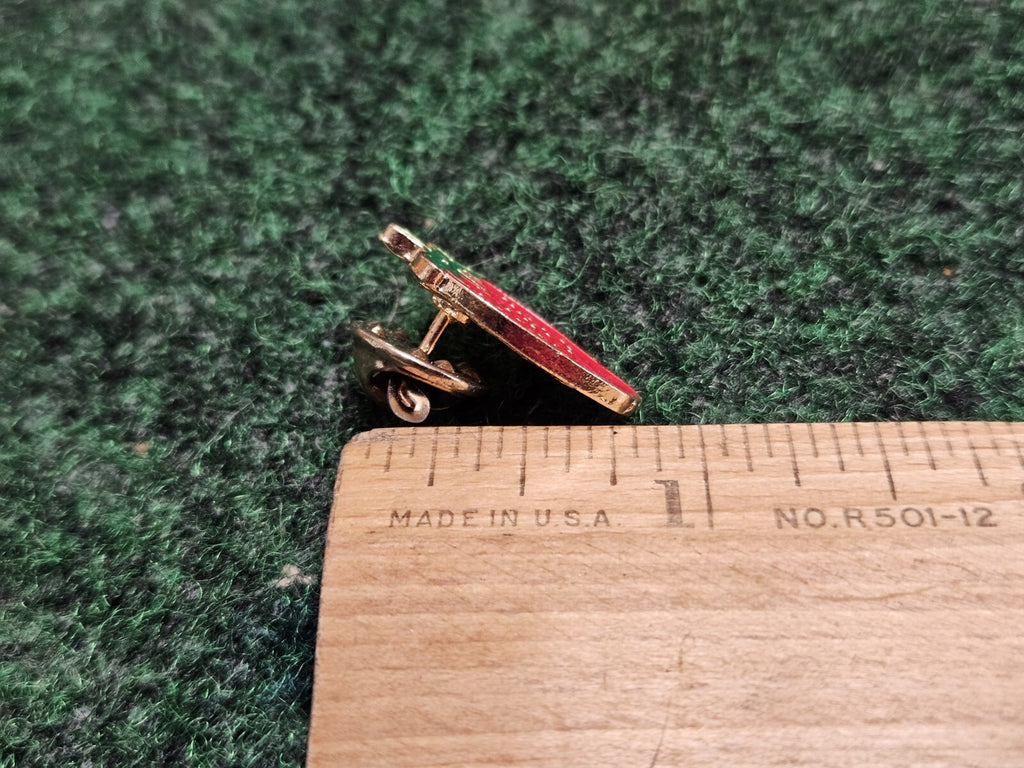 Strawberry Pin Badge Fruit Berry Vintage Lapel Pin Button Brooch Snap On