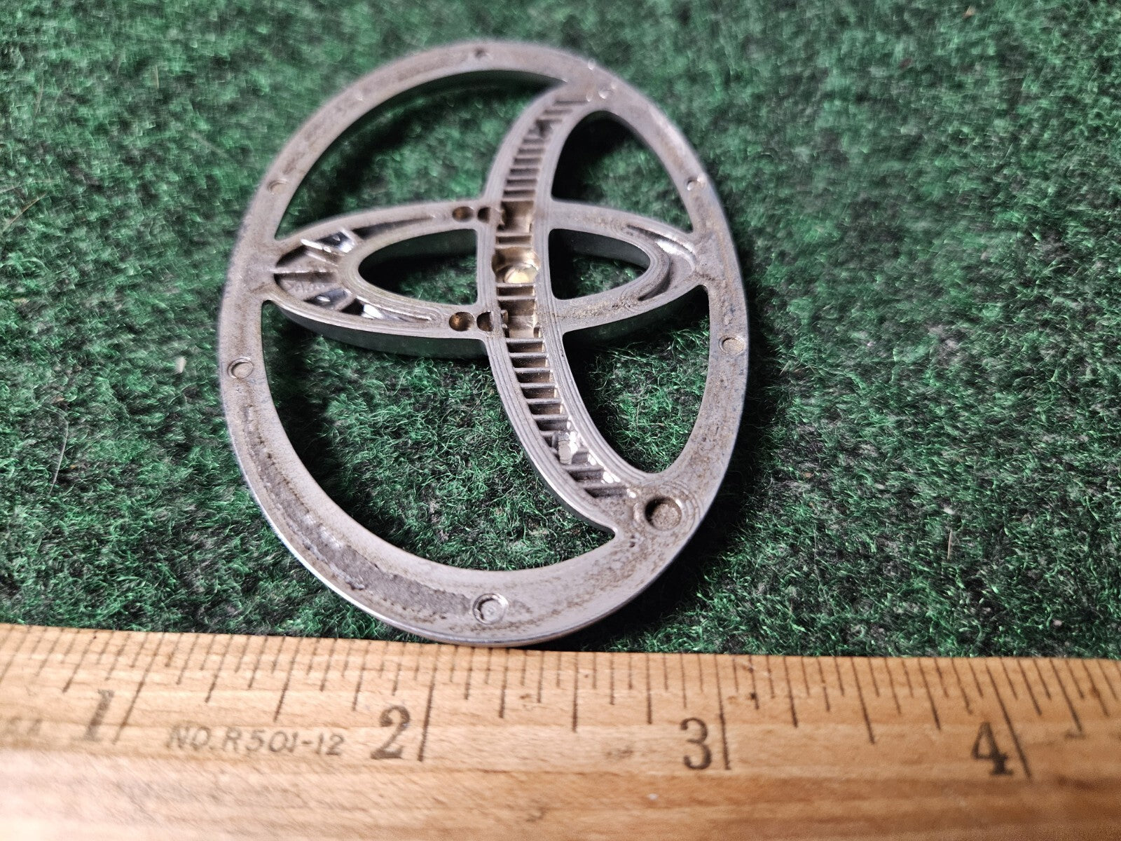 Toyota Gold Emblem Logo Symbol Name Plate Nameplate ~3.75" 3M3