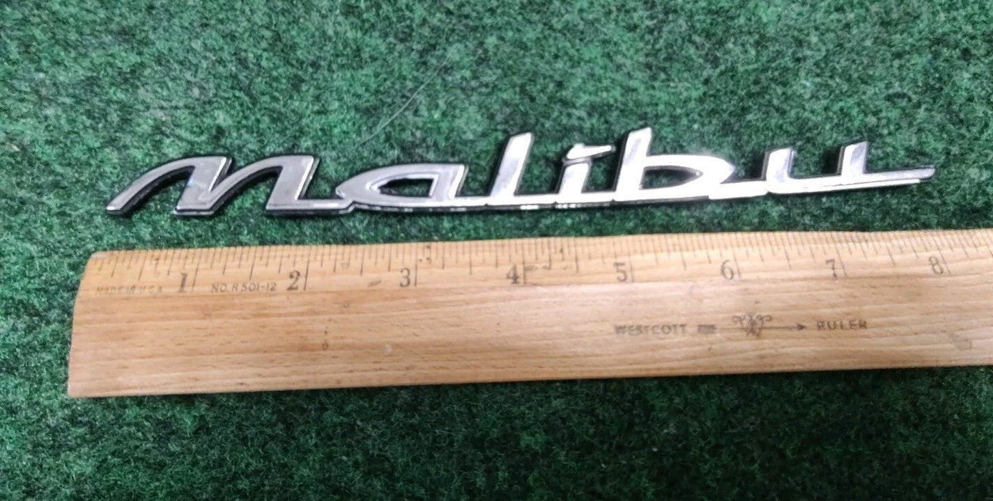 1997-2003 Chevy Malibu Chrome Rear Emblem Badge Logo Nameplate Name Plate 5S5