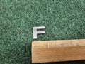 OEM "F" Chrome Individual Letter Lettering Emblem Badge Logo Nameplate 3D 7S7