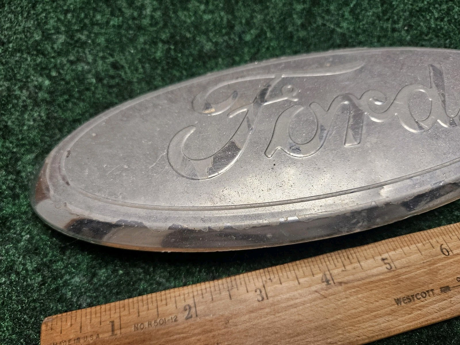 Ford Front Grille Emblem OEM 4L34-15402A16-AB 4L34-15402A16-BA Oval Badge 9" CL4