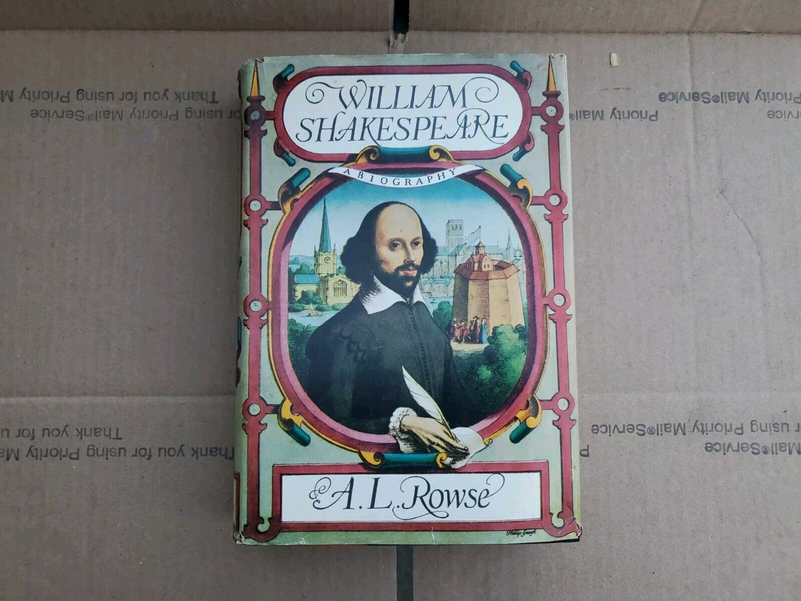 William Shakespeare A Biography By A. L. Rowse 1963 1st Edition Hardcover B9