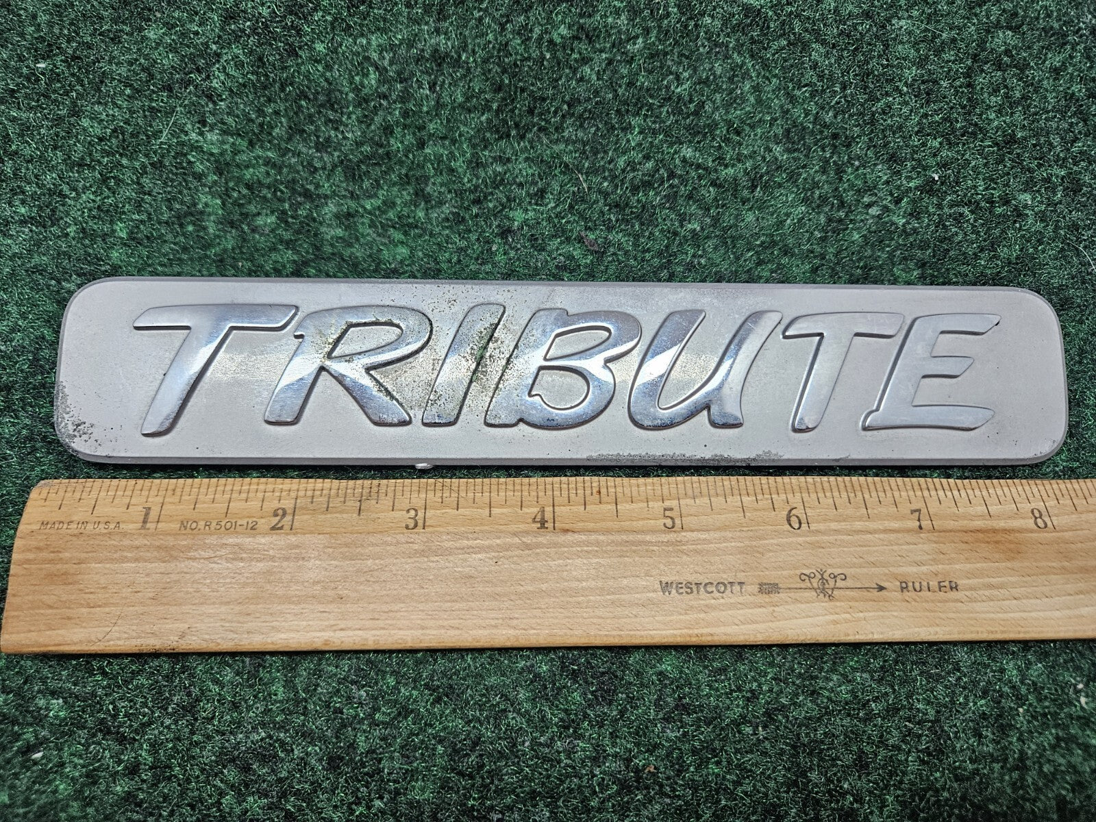 2008 Mazda Tribute Front Side Fender Door Emblem Nameplate ZZC052771 OEM GL1