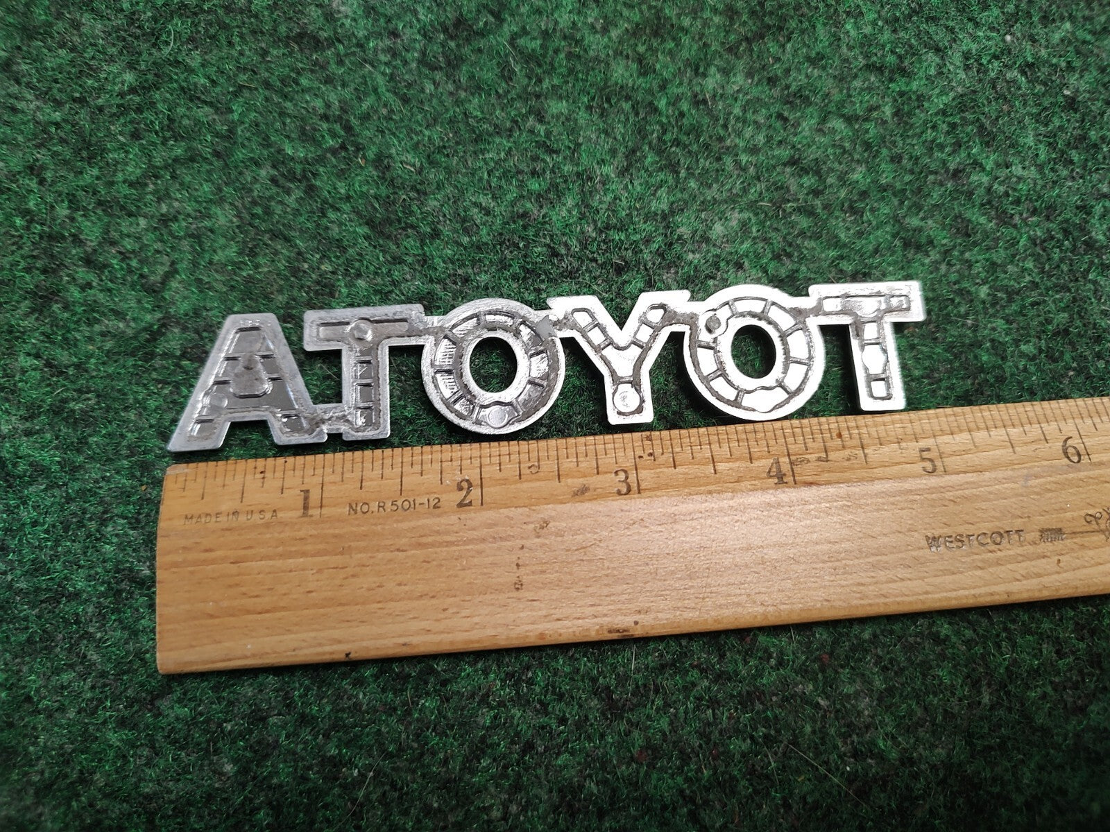 Toyota Rear Trunk Lid Emblem Name Plate Nameplate ~5.125" Chrome OEM 4S4