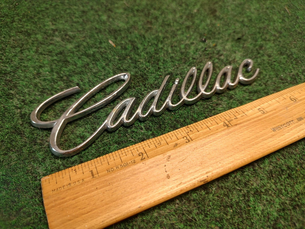 Cadillac Chrome Plastic 6inch Emblem Badge Logo Nameplate Name Plate 3S4
