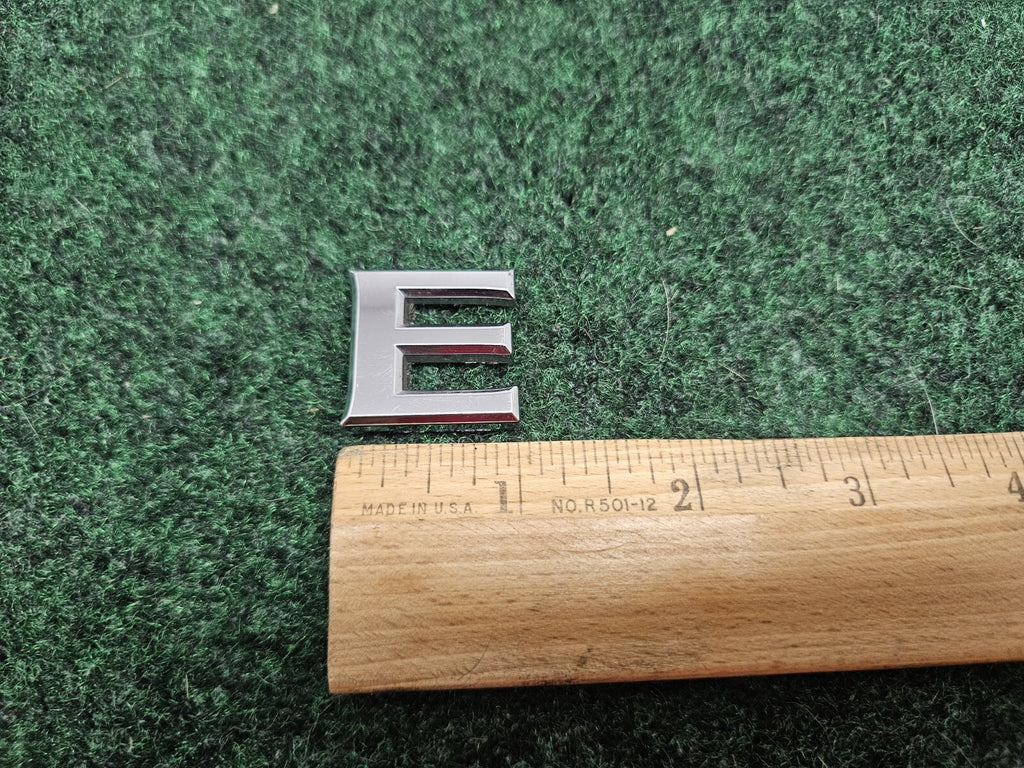 OEM Chrome "E" Hood Hatch Individual Letter Emblem Badge Logo Nameplate 7S7
