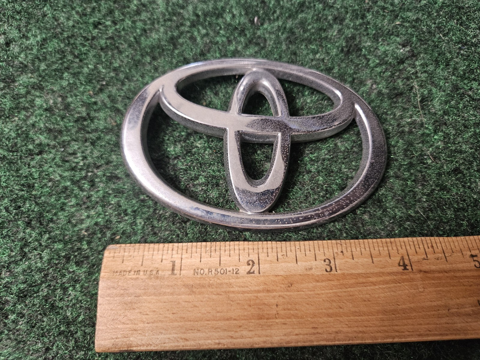 Toyota Chrome Emblem Logo Symbol Name Plate Nameplate 4" 4S7