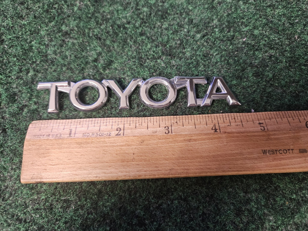 Toyota Rear Trunk Lid Emblem About 4.6" Chrome OEM 4M7