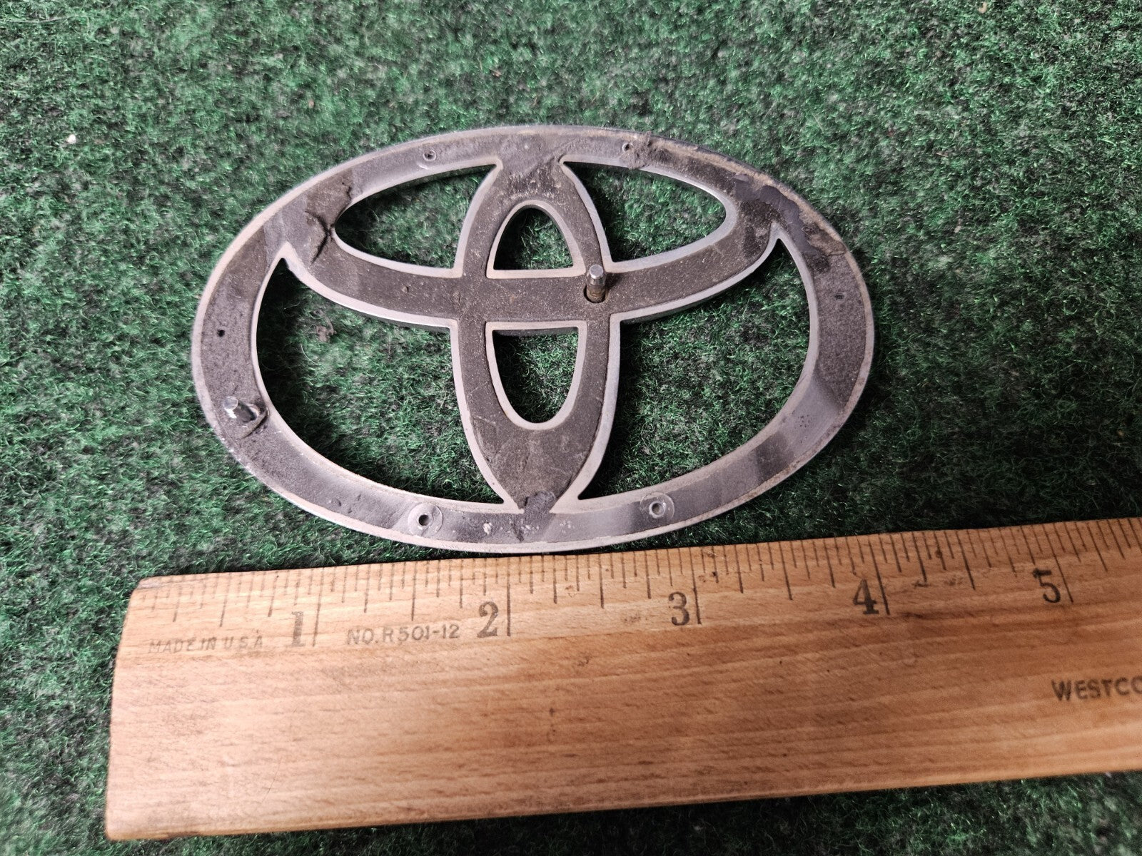 Toyota Chrome Emblem Logo Symbol Unknown Model 4" 3M4