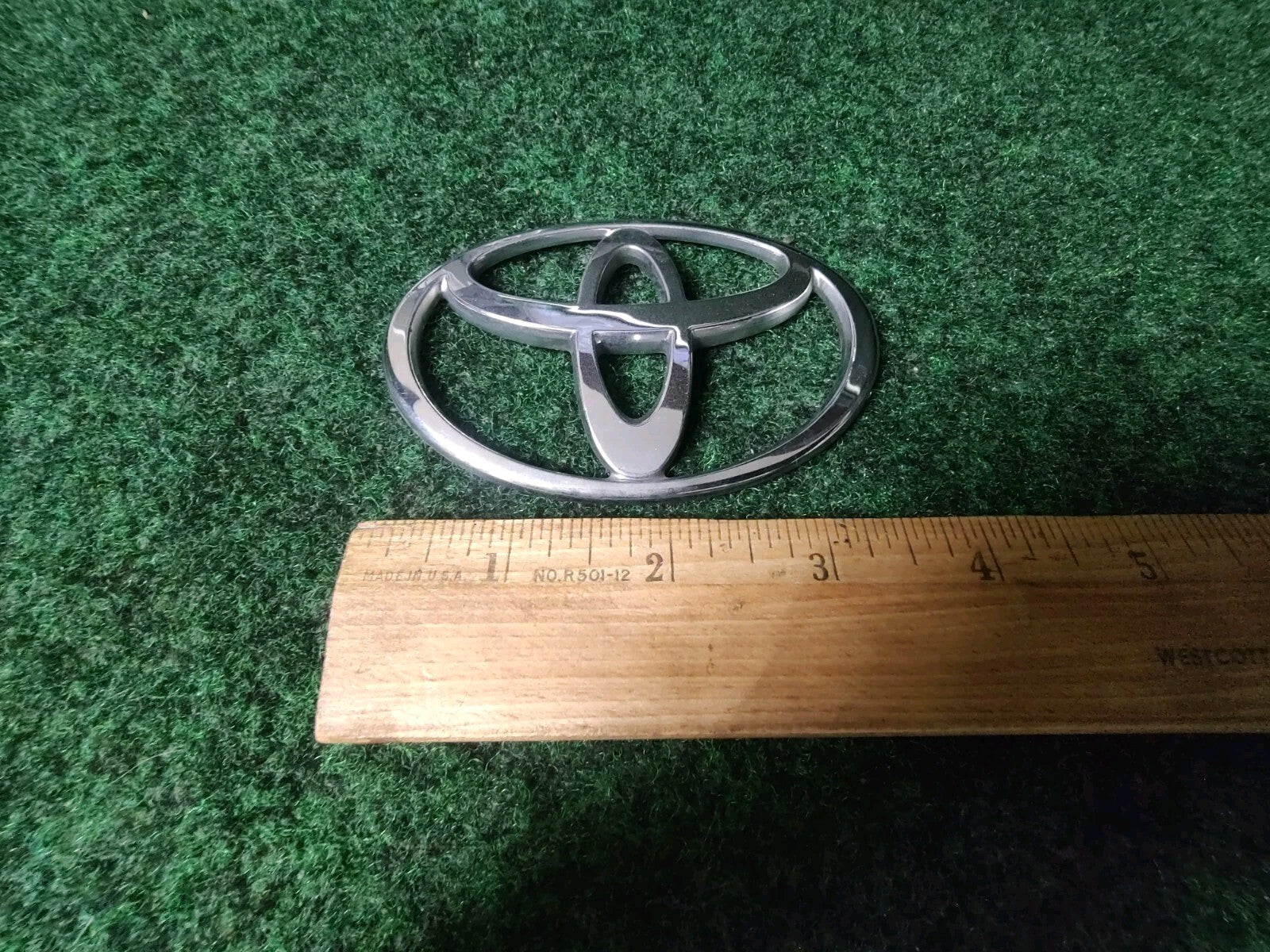 Toyota Chrome Emblem Logo Symbol Unknown Model ~3.5" 2364 4L6