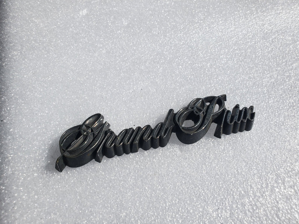 Pontiac OEM Grand Prix Script Emblem Badge Logo Nameplate Name Plate VNTG
