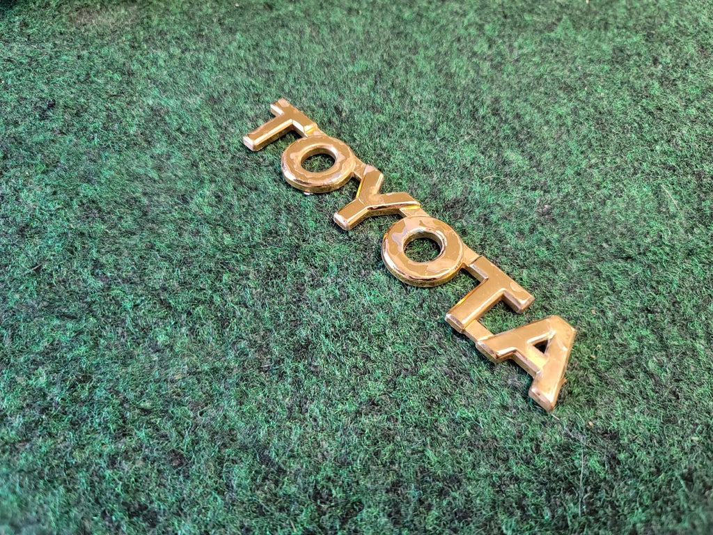 Toyota Camry Emblem Logo Letter Badge Trunk Rear Gold 5 Inch OEM Name Plate 1M5