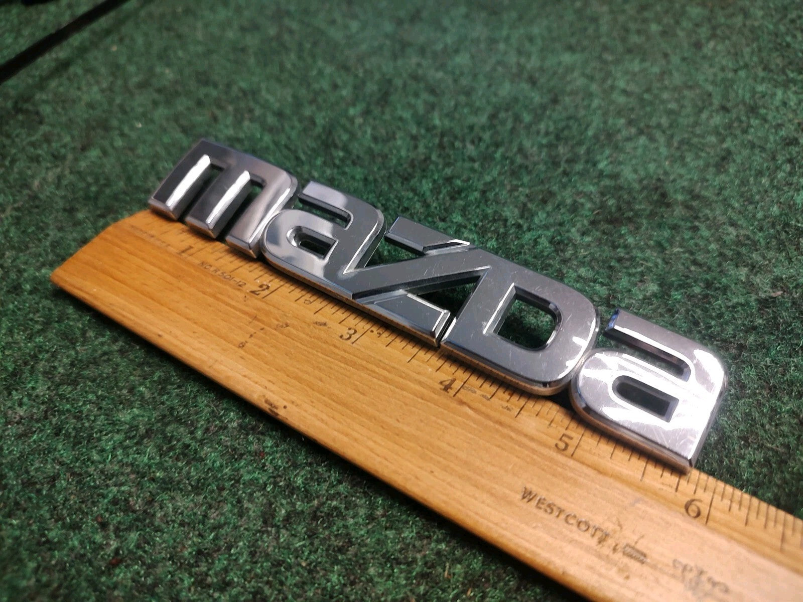 MAZDA 3 2004-2009 OEM REAR CHROME EMBLEM Name Plate Badge Logo 2S1