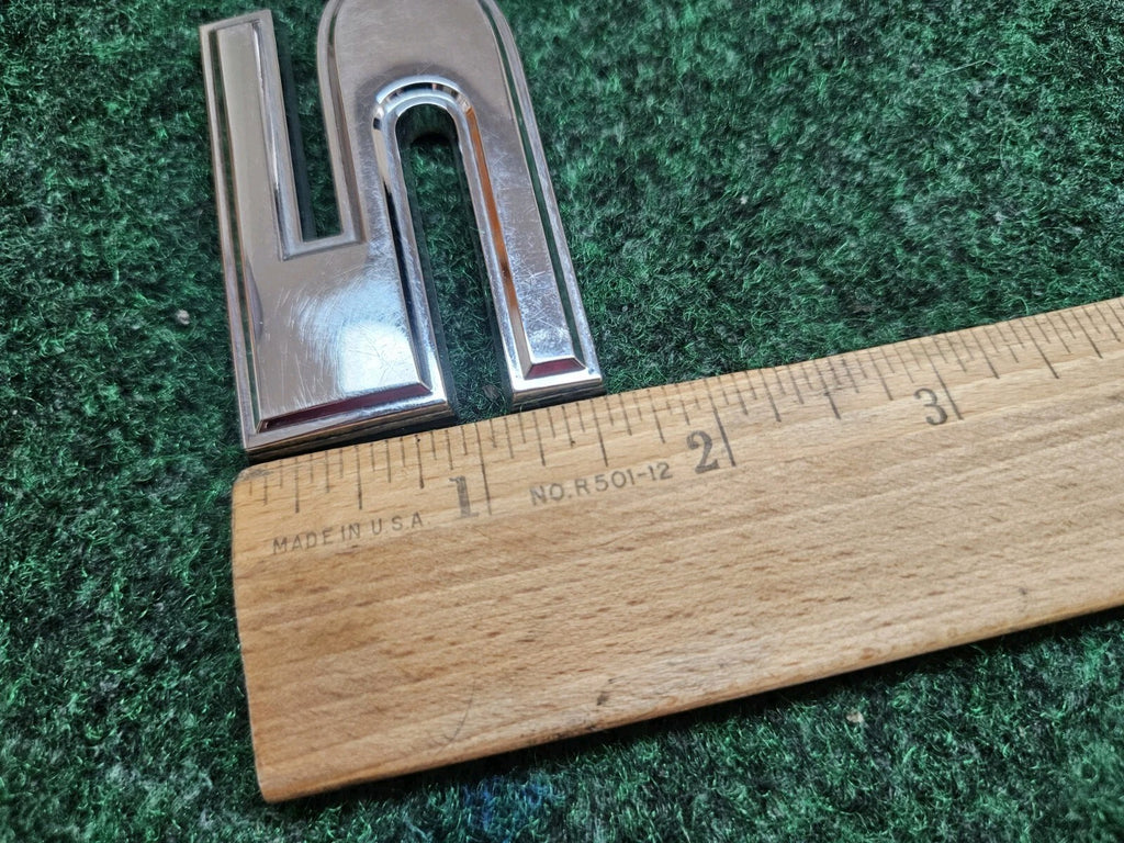 OEM 3D "5" Chrome Individual Number Lettering Emblem Badge 3D Logo Nameplate 7S6