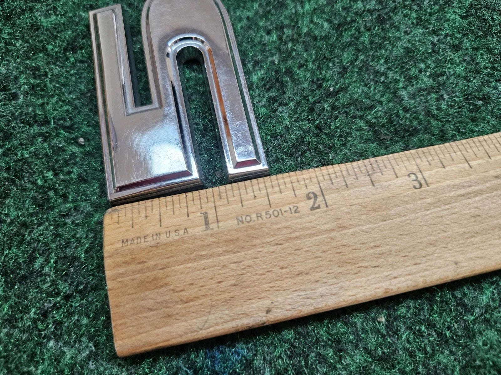 OEM 3D "5" Chrome Individual Number Lettering Emblem Badge 3D Logo Nameplate 7S6