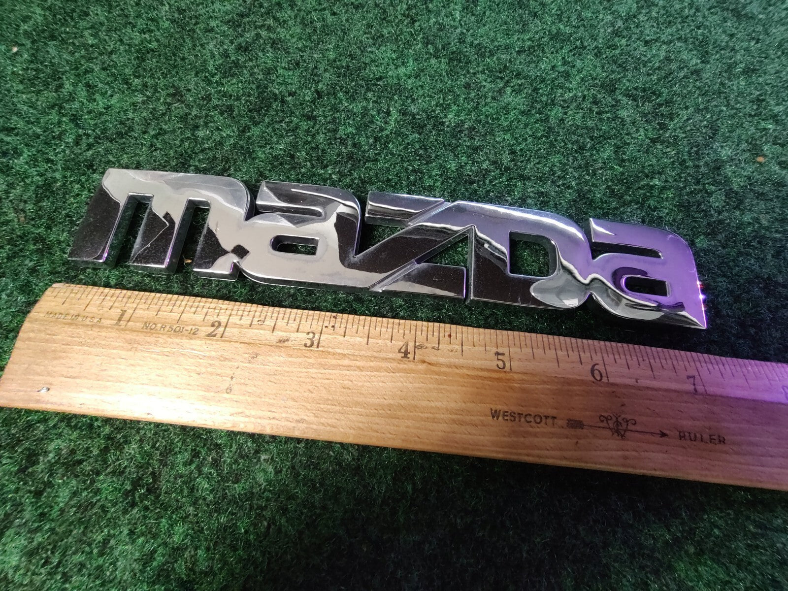 Mazda OEM Chrome Emblem Badge Logo Nameplate Name Plate 6S1