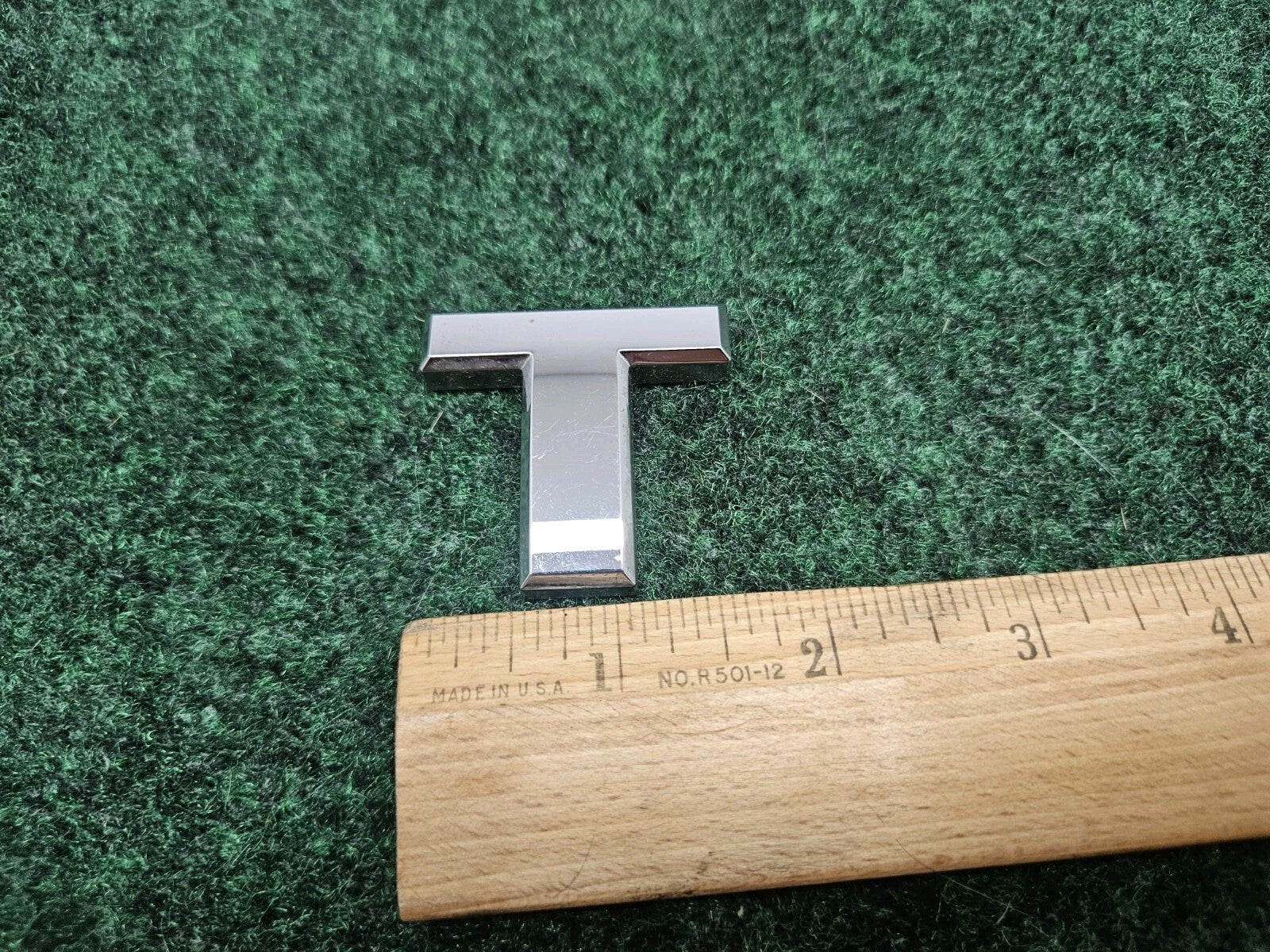 OEM "T" Chrome Individual Letter Lettering Emblem Badge Logo 3D Nameplate 3D 7S7