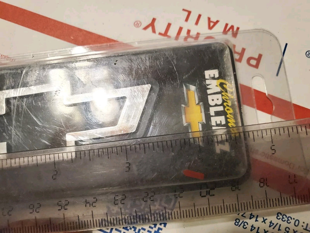 Chevy Bowtie Logo Chrome 3D Emblem Badge Nameplate for Front Hood or Rear Trunk