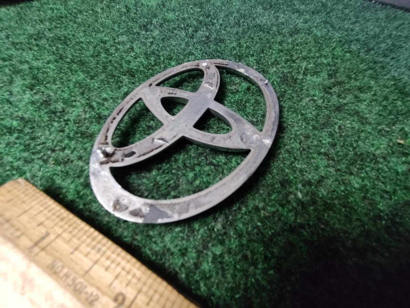Toyota Chrome Emblem Logo Symbol Unknown Model ~3.75" 2M4