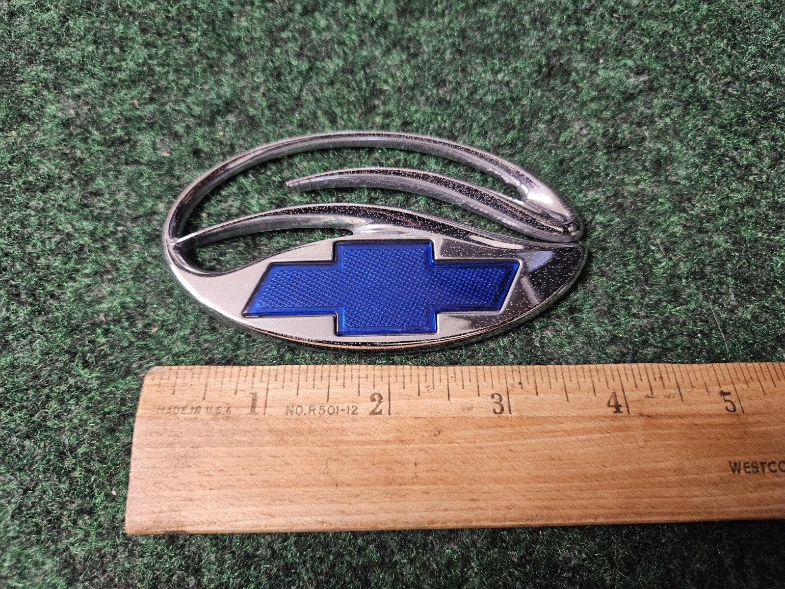 Chevrolet Malibu Chrome Blue Trunk Lid Emblem Badge OEM Logo Nameplate 4S1