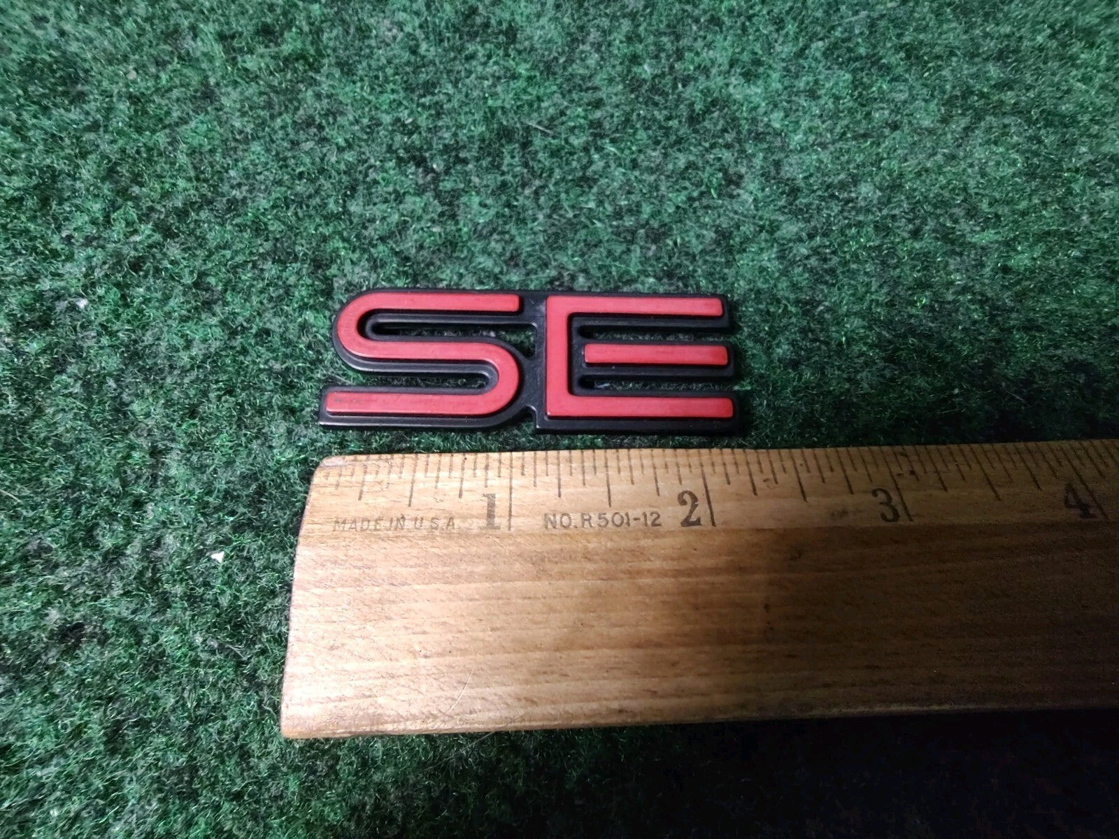 Pontiac OEM SE Red Black 2.25" Emblem Badge Logo Nameplate Name Plate 1S6