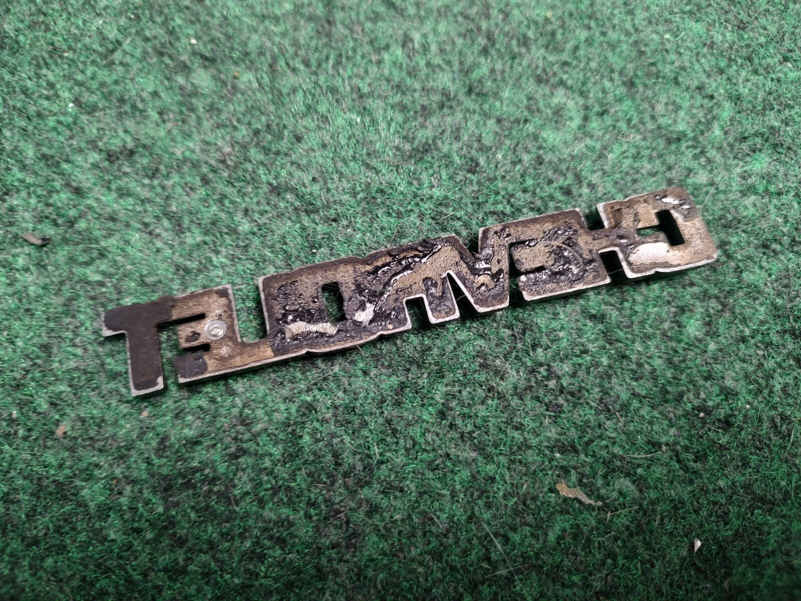 Vintage Chevrolet OEM Chrome Emblem Badge Script Trim Nameplate Classic Car 2S4