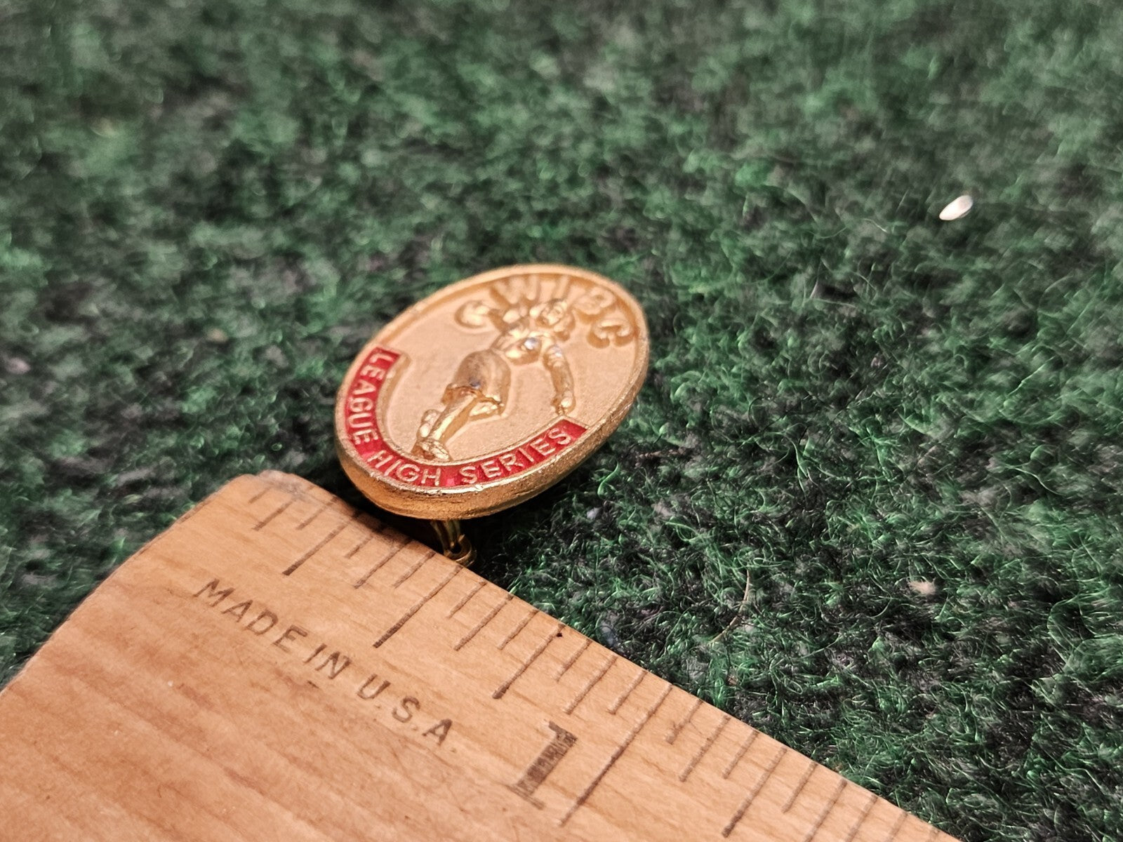 WIBC Bowling Lapel Pins Awards Enamel Club State Pin
