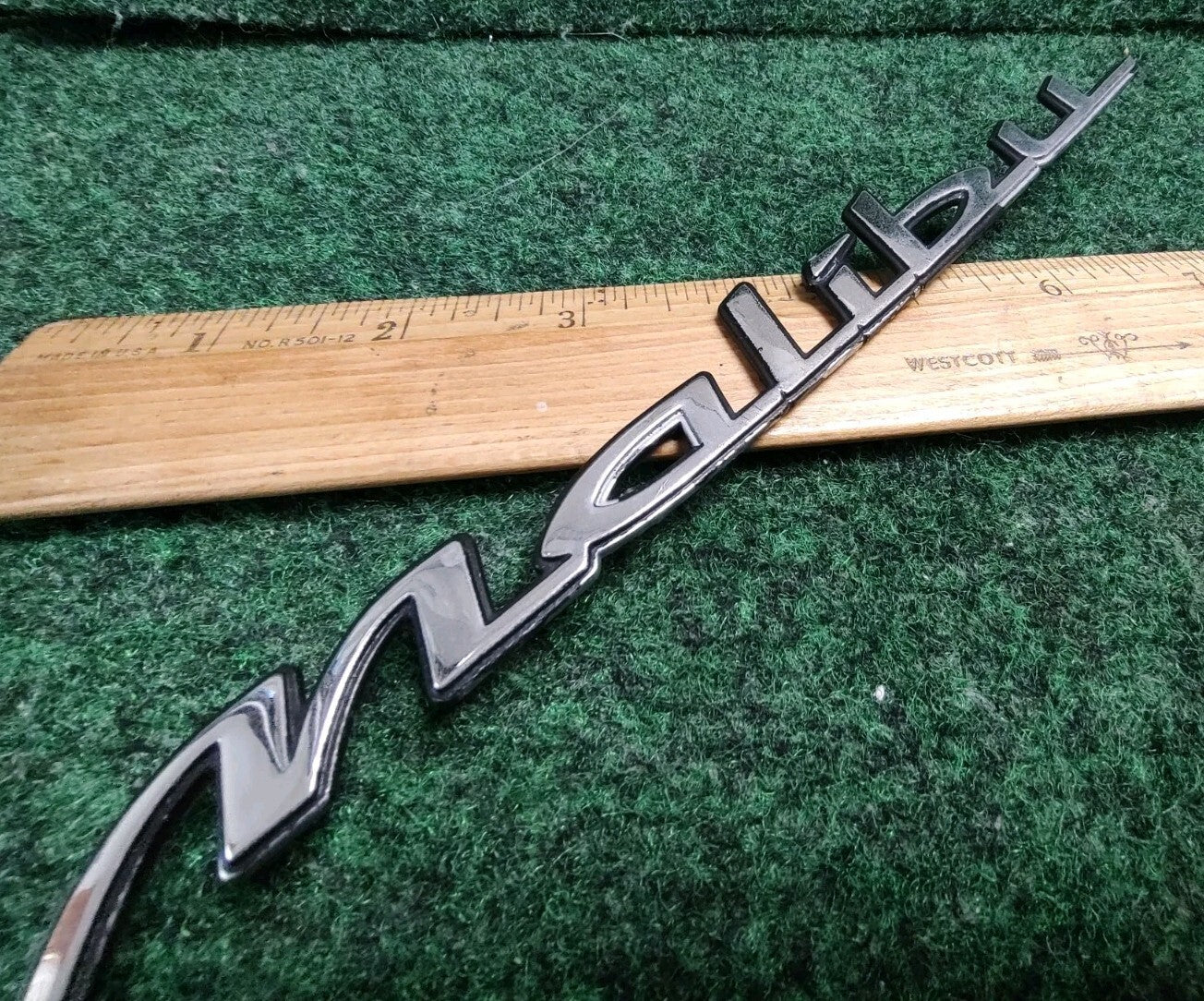 1997-2003 Chevy Malibu Chrome Rear Emblem Badge Logo Nameplate Name Plate 5S5