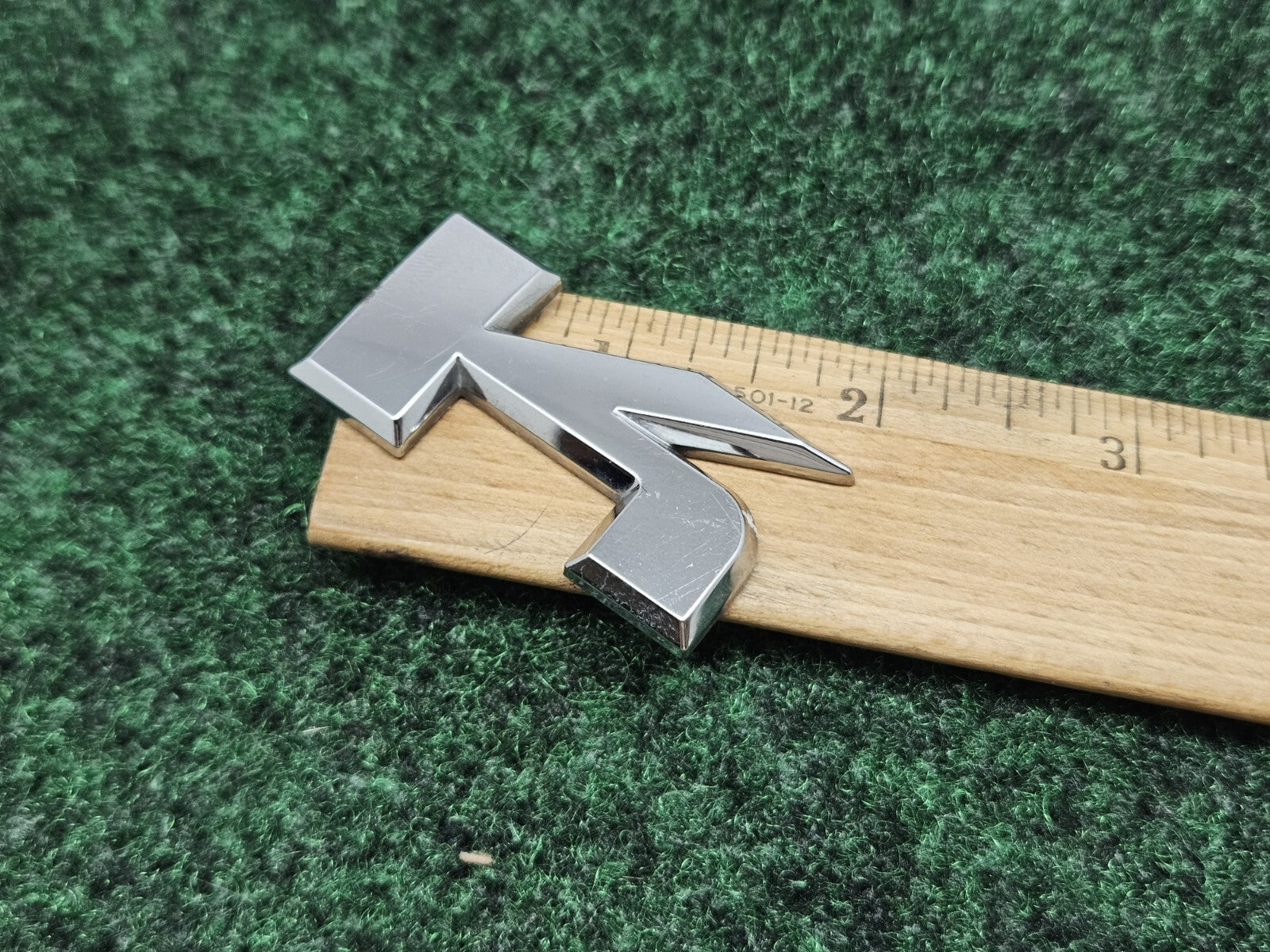 OEM Chrome "K" Hood Hatch Individual Letter Emblem Badge Logo Nameplate 2S2