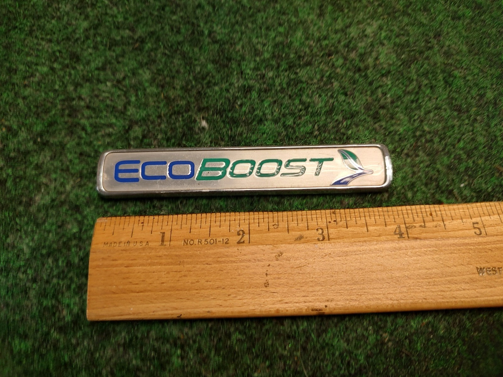 Ford Fusion "Ecoboost" Emblem OEM Name Plate DS73-42528-AB 4S4