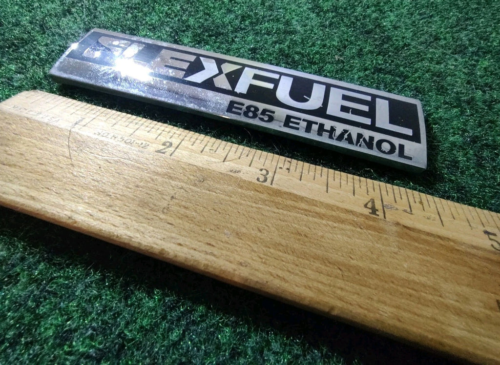 Chevy GMC GMFlex Fuel E85 Ethanol Emblem Badge Logo Nameplate Name OEM 5S5