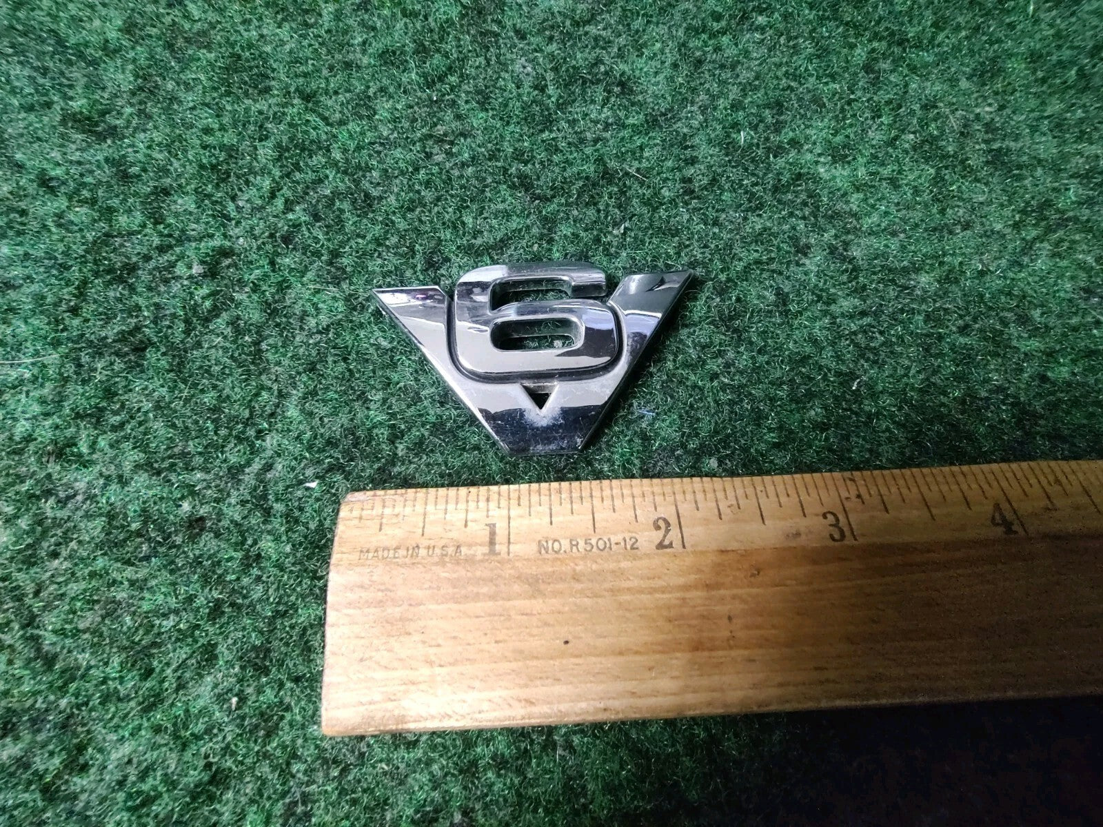 Ford Escape V6 Front Side Fender Emblem Chrome OEM YL8416C144AB 1S6