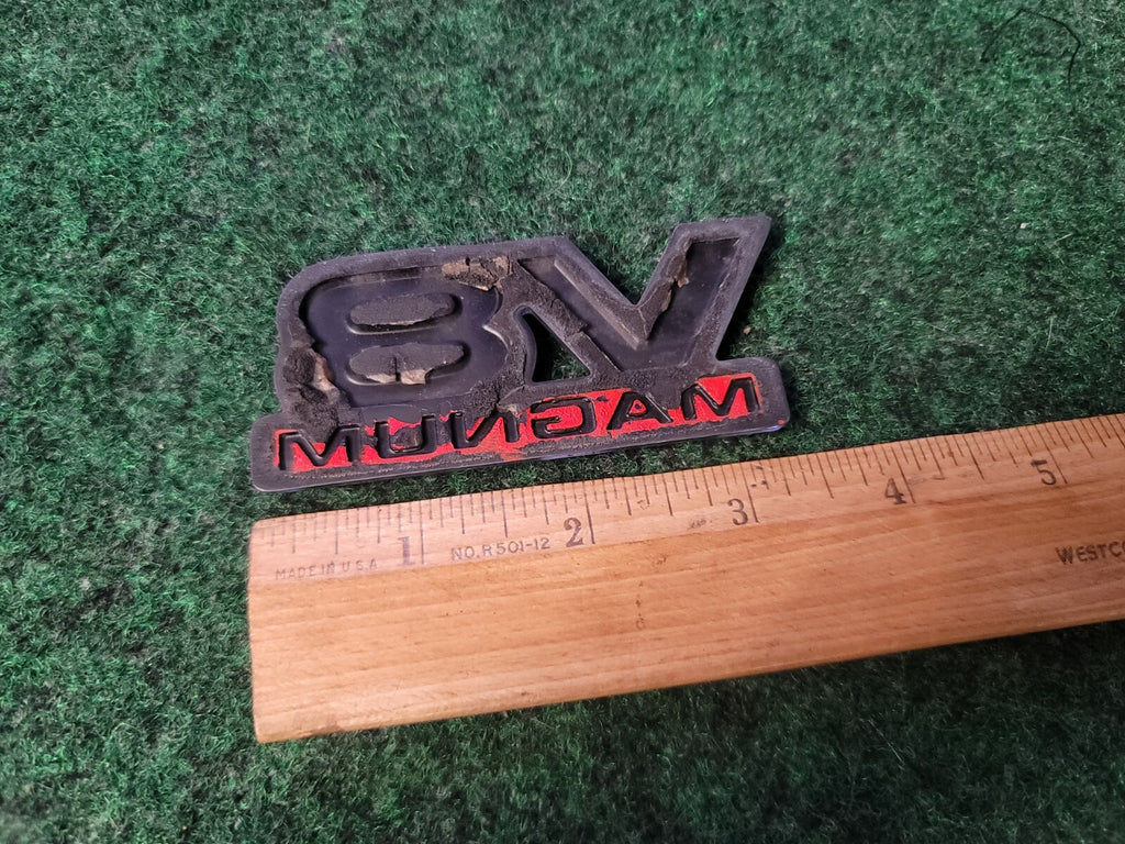 Dodge V8 Magnum Front Fender Plastic Emblem Badge Logo Nameplate Name Plate 2S9