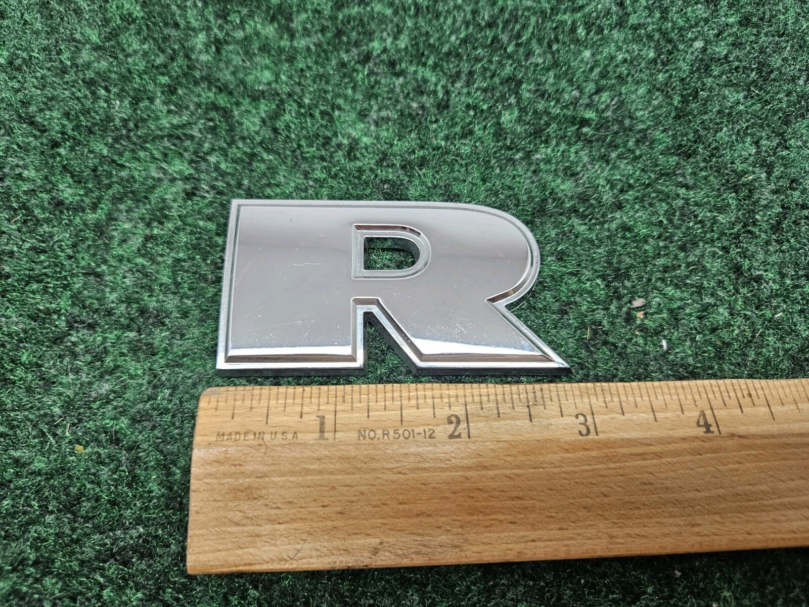OEM "R" Chrome Dodge Individual Letter Lettering Emblem Badge Logo Nameplate 2S2