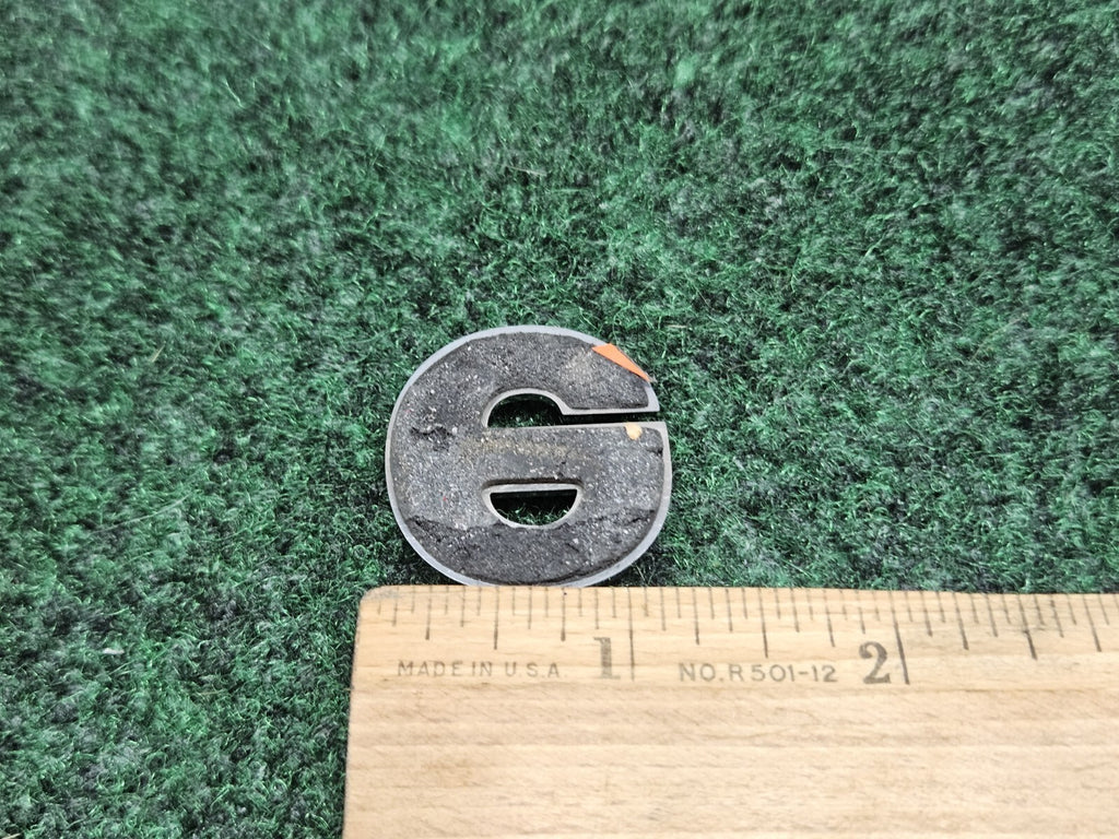 Jeep OEM "E" Chrome Hood Hatch Individual Letter Emblem Badge Logo Nameplate 7S6