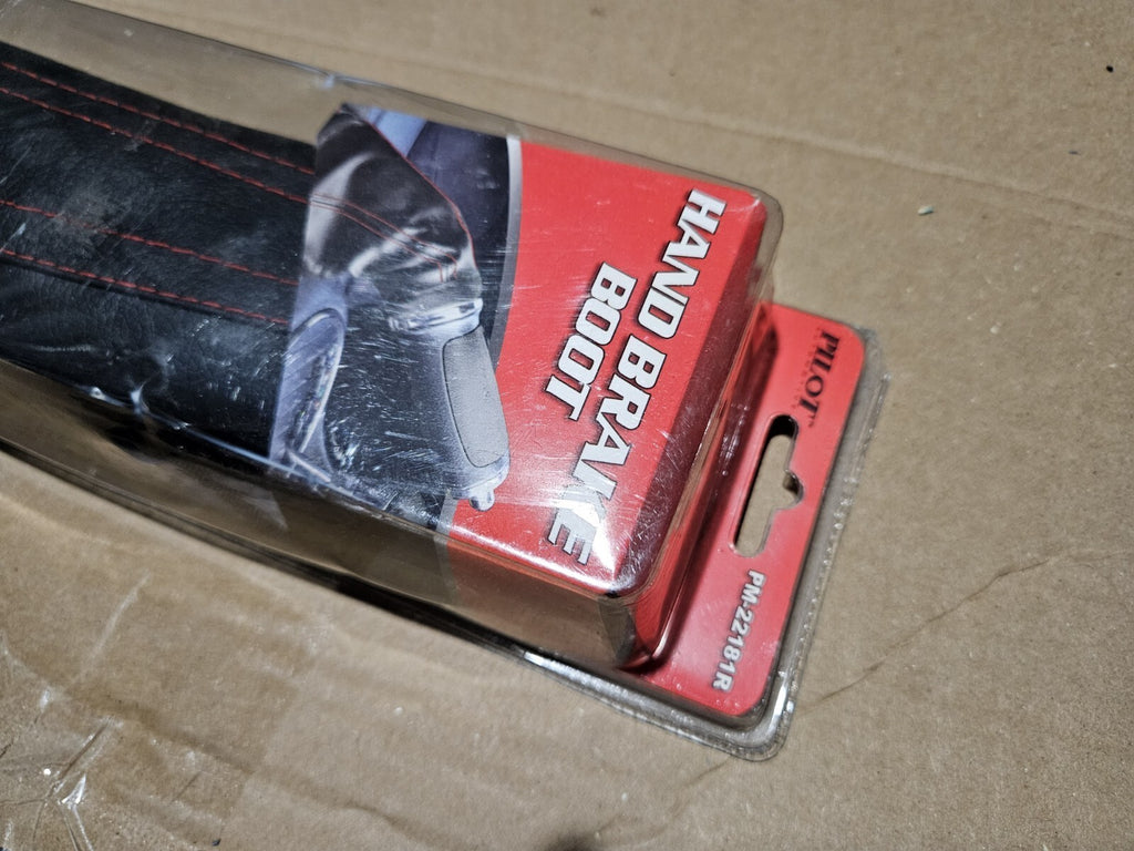 Pilot PM-22181R Hand Brake Boot Red Stitch EL9