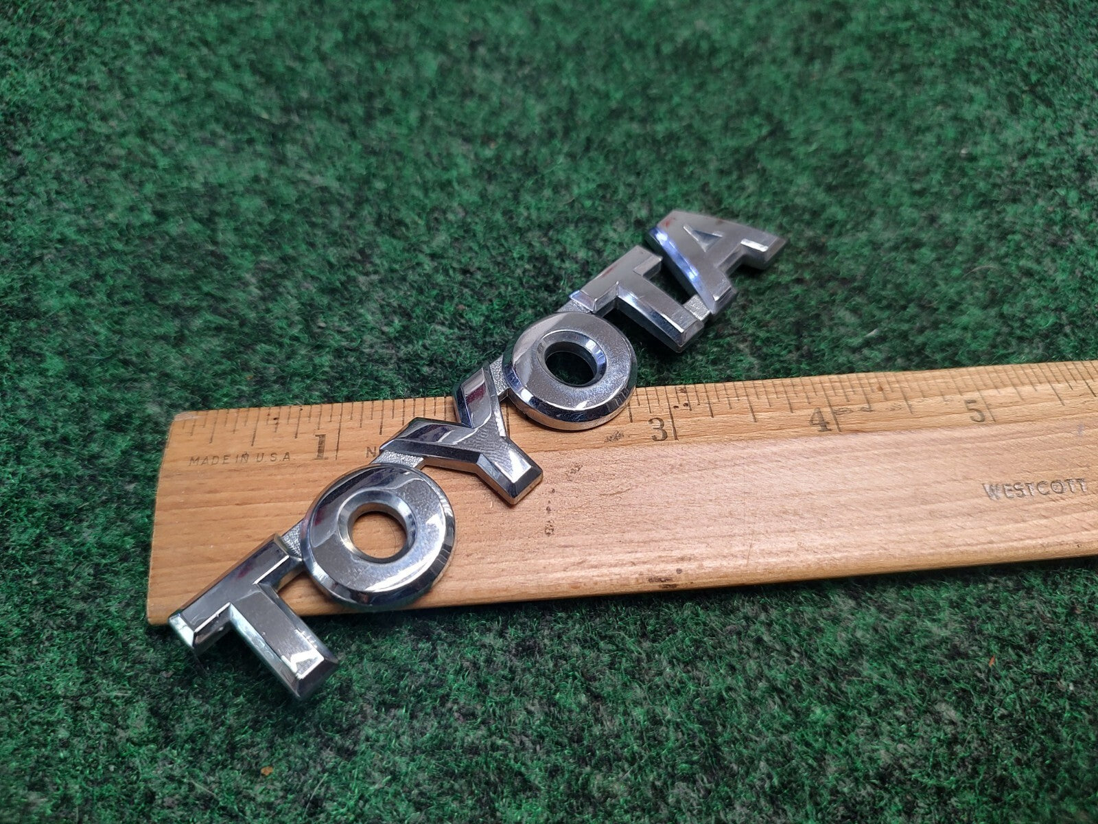 Toyota Rear Trunk Lid Emblem Name Plate Nameplate ~4.5" Chrome OEM 4S9