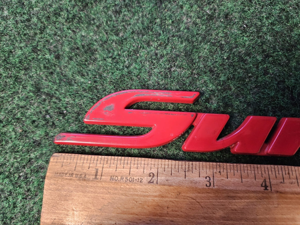 1998-2004 Pontiac Sunfire Red Emblem Badge Logo Nameplate Name Plate 4M9