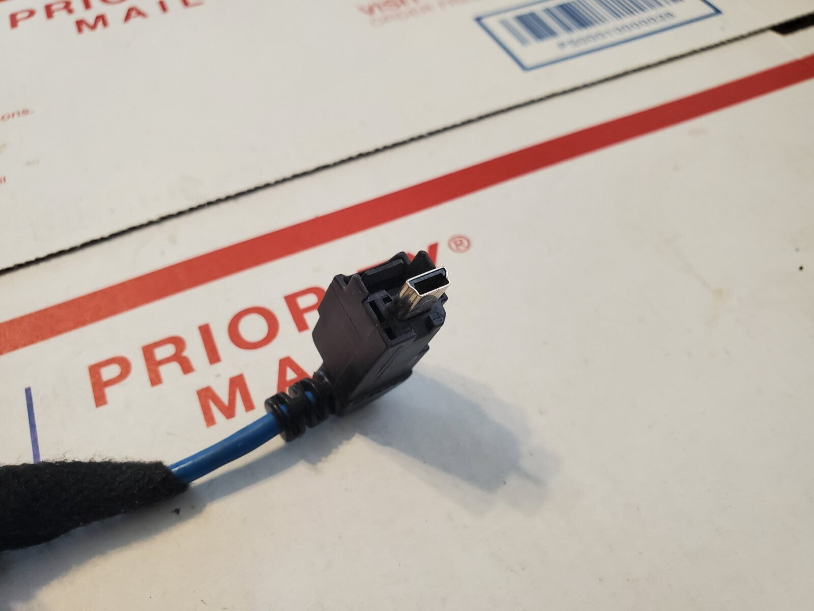 Mini USB Male Plug Cable Wires Power Car Radio Pigtail Cable Cord Black OEM 4L7