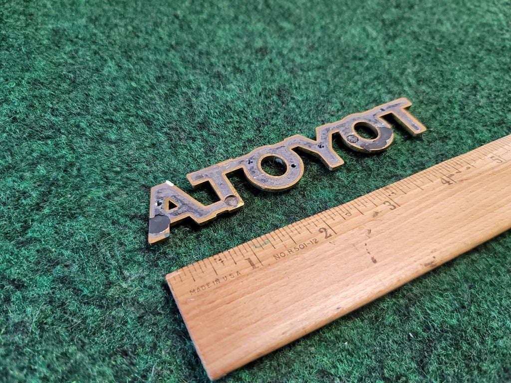 Toyota Camry Emblem Logo Letter Badge Trunk Rear Gold 5 Inch OEM Name Plate 1M5