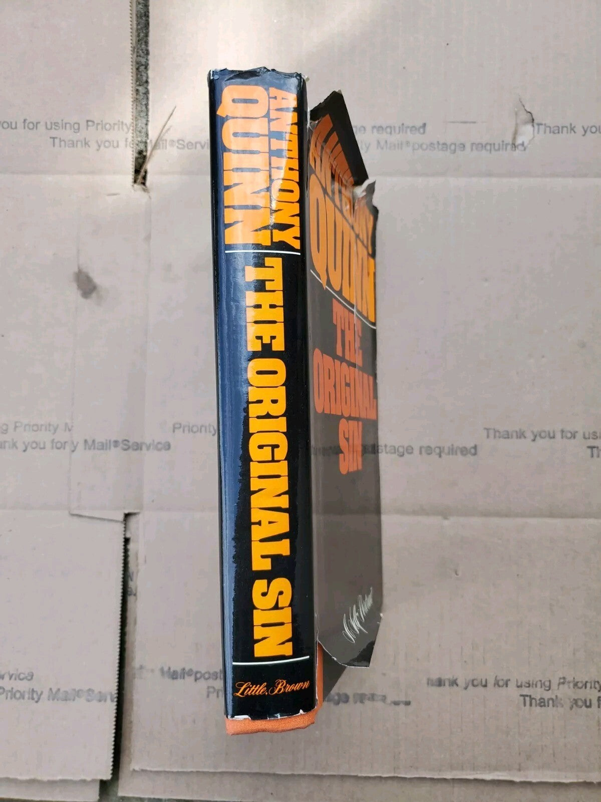 The Original Sin - A Self-Portrait by Anthony Quinn (1972, Hardcover) B7