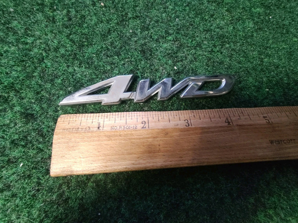 Toyota 4WD REAR GATE SIDE EMBLEM LOGO BADGE NAME PLATE 4S3