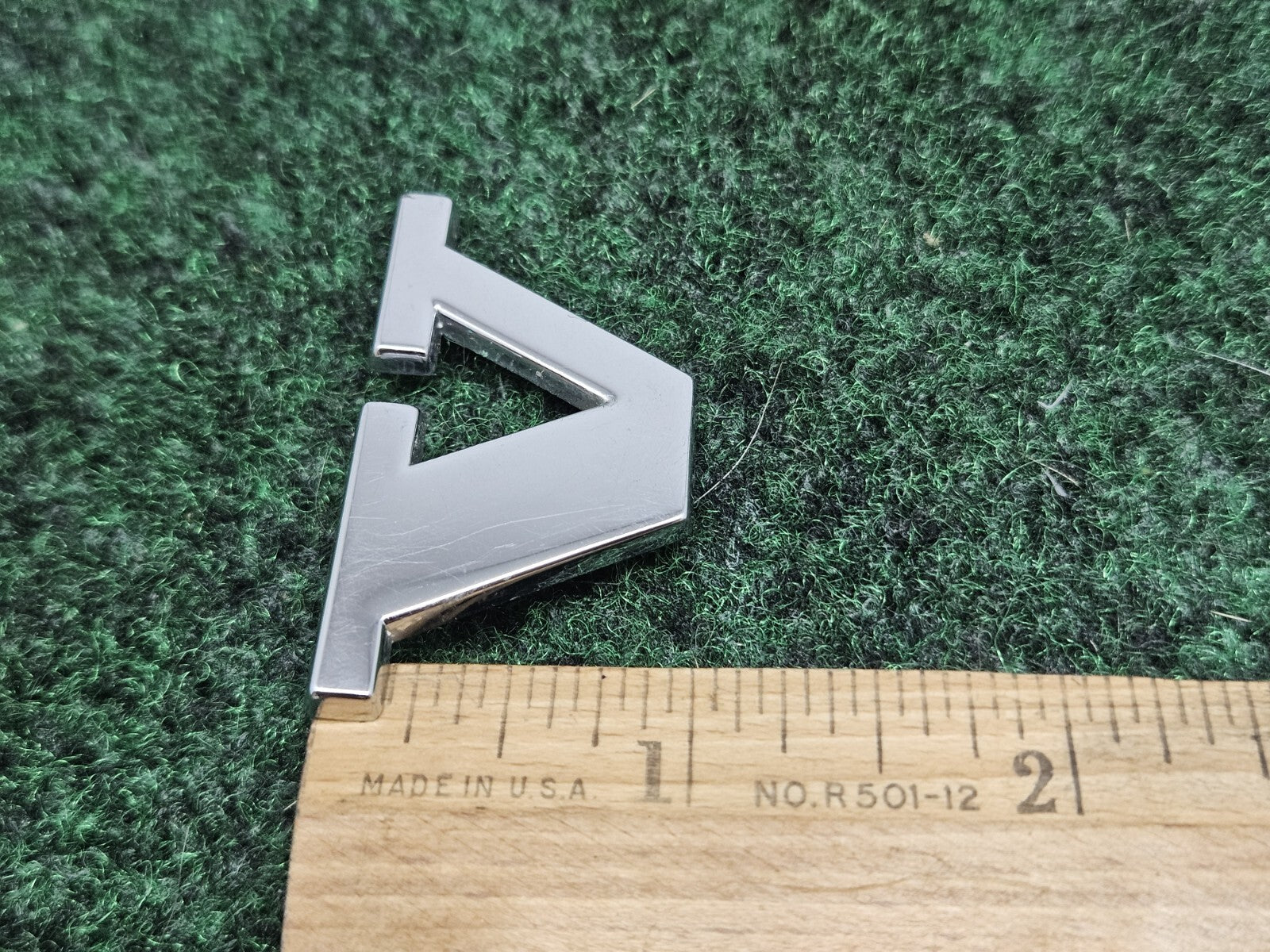 OEM "V" Chrome Individual Letter Lettering Emblem Badge Logo Volvo Nameplate 7S7