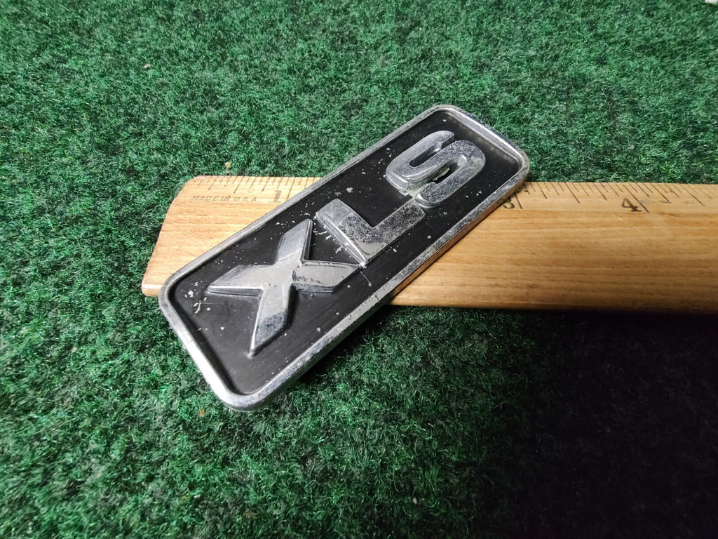 Ford OEM XLS Black & Chrome Plastic Emblem Badge Logo Nameplate Name Plate 6L5