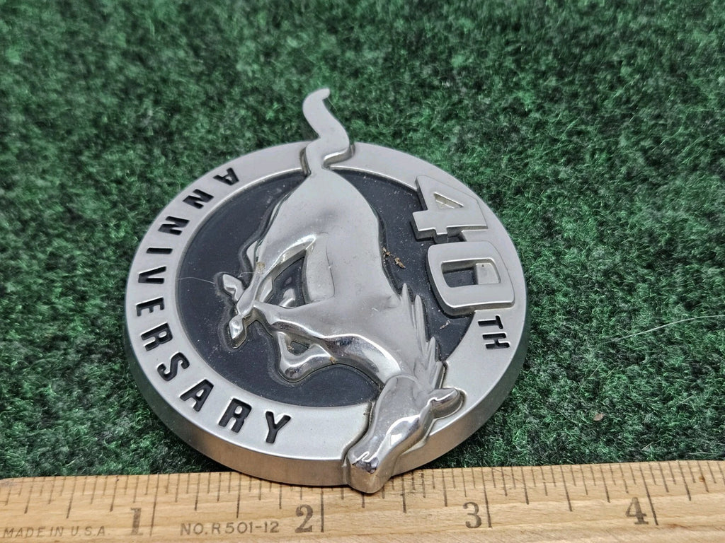 Ford Mustang 40th Passenger RH Fender Emblem Badge Logo OEM Genuine Original 7S8