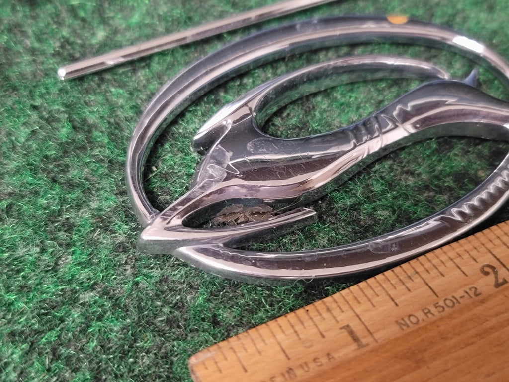 (3) CHEVROLET IMPALA EMBLEM OEM SILVER BLACK CHROME GENUINE 3S9