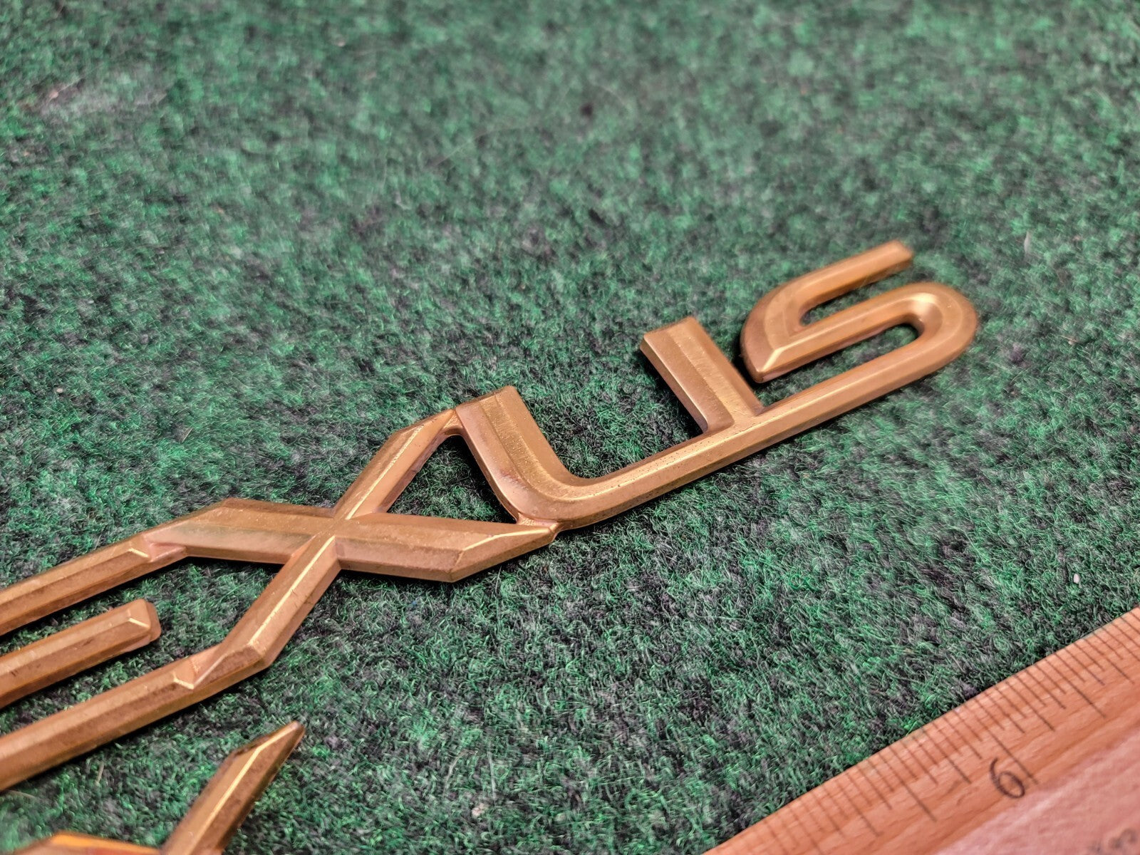 1999-2003 Lexus RX Rear Tail Lift Gate Tailgate Nameplate Emblem Gold OEM 1M8