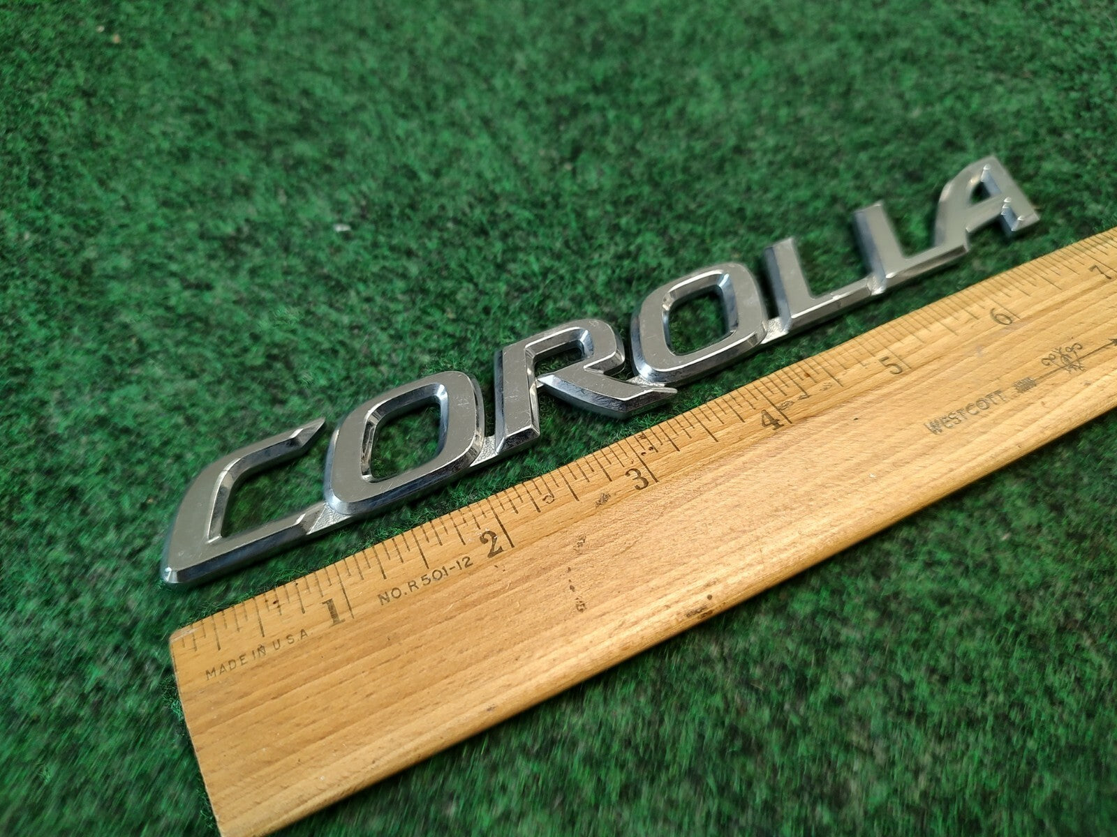 2003 2006 2007 2008 Toyota Corolla Rear Trunk Nameplate Emblem 75442-02070 4S7